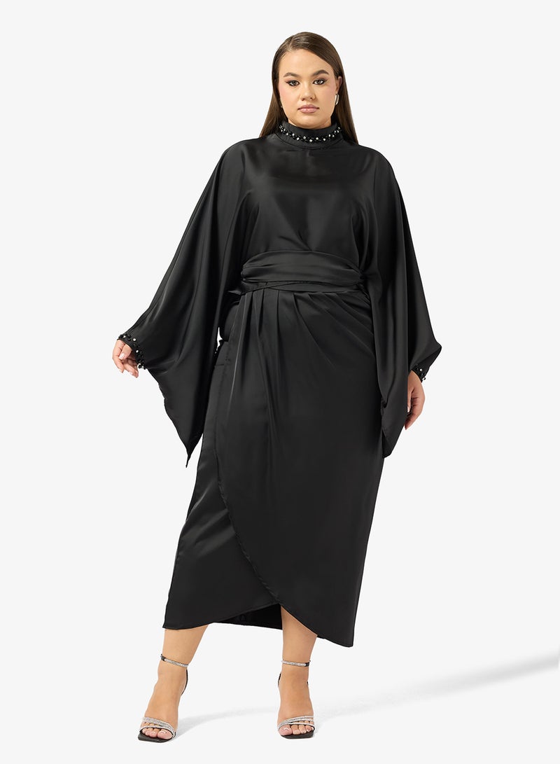Khizana Plus size Dress With Cape Sleeves - Image 5